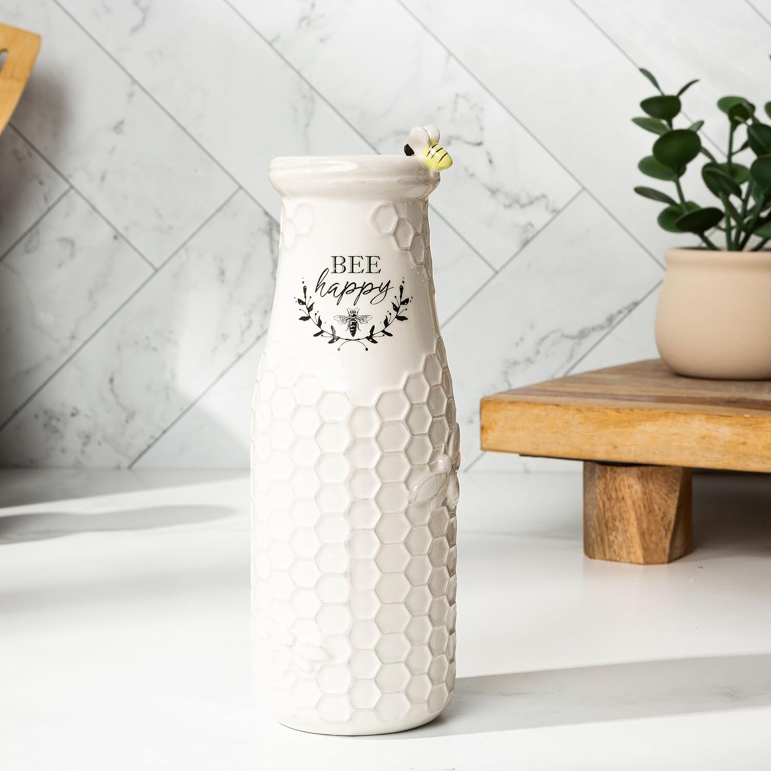 Ceramic Flower Vase, Flower Vase, Honeycomb Decor - 3 Ceramic Flower Vase, Flower Vase, Honeycomb Decor - 3